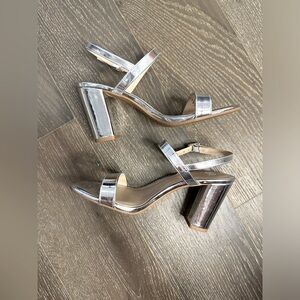 NWT | Nordstrom BP silver block heel | 7.5